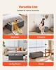 Storage Ottoman Bench, Button-Tufted End of Bed Bench with Side Bags, Flip-up Upholstered Storage Chest with Metal Frame, Linen Bed Ottoman for Living