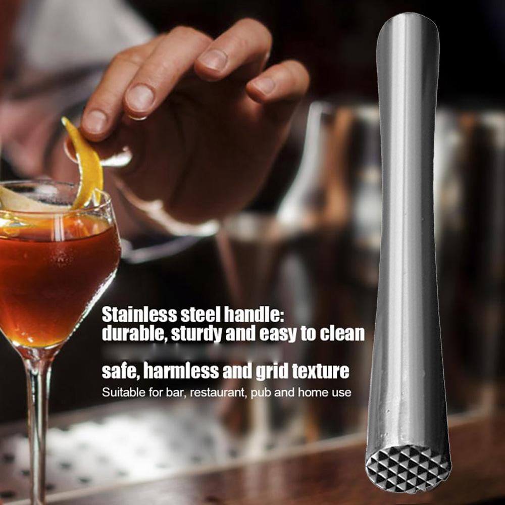 Steel Barware Stirrer Ice Crusher Crushing Hammer Cocktail Muddler Wine Mixing Stick Bar Tool