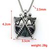 Necklace Men's Versatile Trendy Ax Shield Pendant