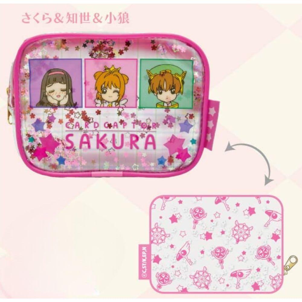 Marimo Craft Cardcaptor Sakura Saszetka Shaka Shaka Sakura Tomoyo Syaoran W150 x H110 x G50mm & & Około. MCSA-036