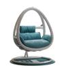 Indoor/Outdoor Rattan Hanging Basket Chair: Rocking Double Swing & Lazy Hammock