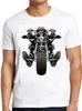 Skull Biker Pirate Harley Motorbike Ride Bike Vintage Cool Gift Tee T Shirt M200