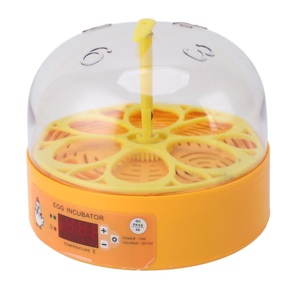Egg Incubator 6 Eggs Smart Egg Hatchery Temperature Control Manual Egg Turning Poultry Incubator