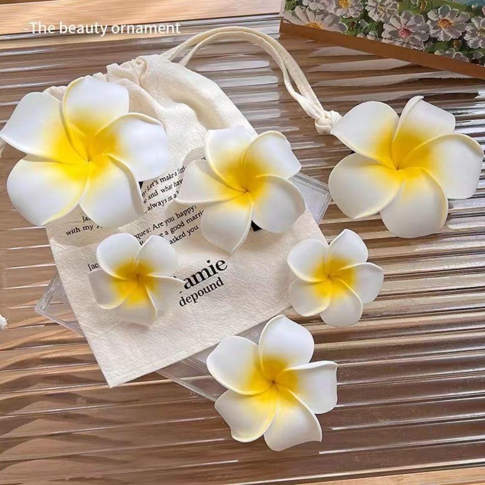 Korean Style Flower Hairpin Bohemian Style Beach Hair Clip Cute Simulation Flower Hair Clip Women