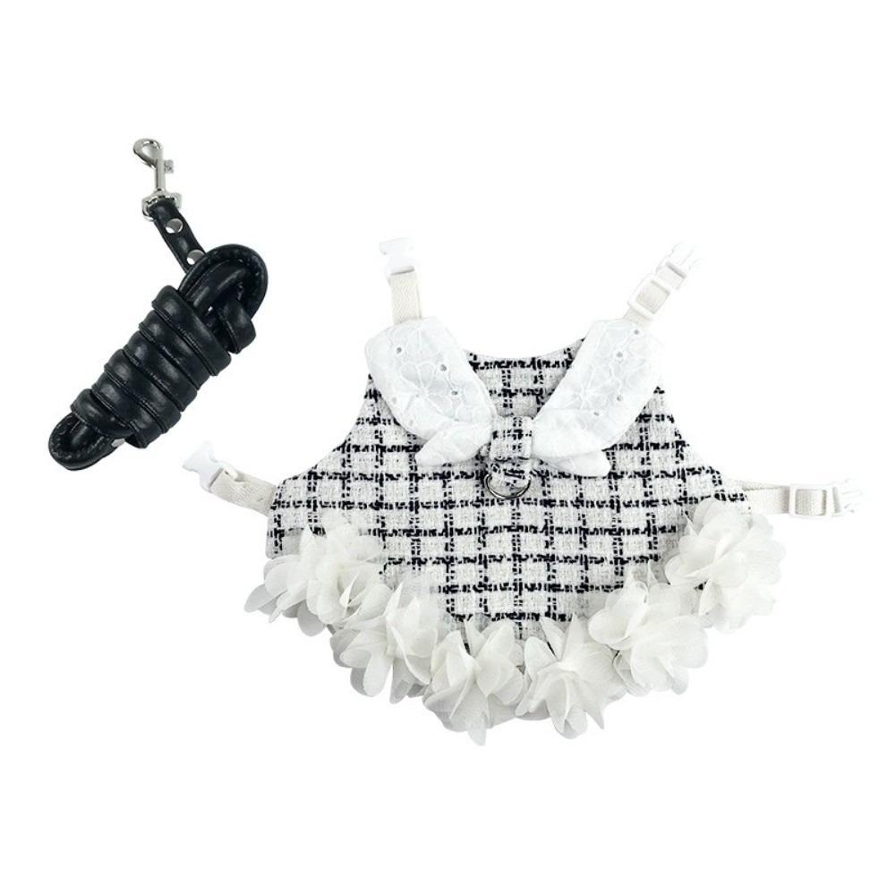 

Breathable Pet Traction Suit Adjustable Bunny Costume Rabbit Sleeveless Dress Adventure M білий