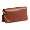Coach Tabby 20 Klassisch Presbyopie Gedrucktes Metalllogo Exquisite Kalbsleder Umhängetasche Klein Damen Messingfarbe mit Havanna Caramel Farbe