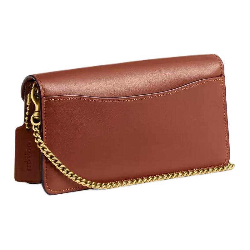 Coach Tabby 20 Klassisch Presbyopie Gedrucktes Metalllogo Exquisite Kalbsleder Umhängetasche Klein Damen Messingfarbe mit Havanna Caramel Farbe