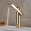 Basin Faucet Water Tap Bath 360 Degree Swivel Gold Bathroom Faucet Single Handle Sink Tap Mixer Hot and Cold Sink Water Crane
