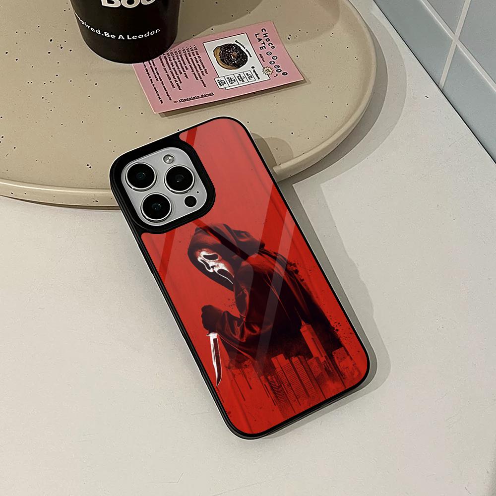 Halloween S-screams Phone Case for Iphone 17 16 15 14 Air 13 12 11 Pro Max Mini Plus Fundas Shell PC+TPU Cover