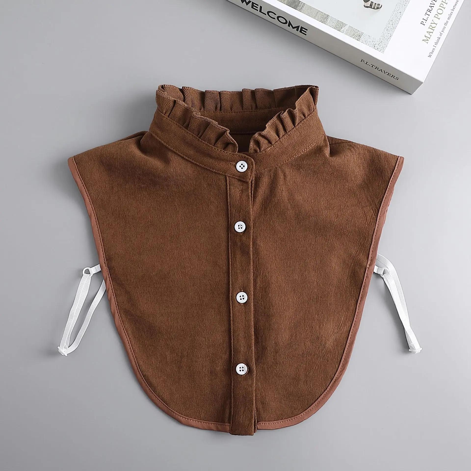 

Женский воротник-стойка с отворотом, ложный воротник, свитер, фальшивый воротник, рубашка-стойка с отворотом в корейском стиле, съемный воротник, искусственный воротник