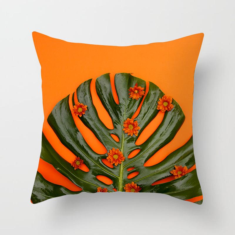 Ins Internet Celebrity Nordic Cactus Plant Peach Skin Car Sofa Pillow Cover Cushion Cover Home
