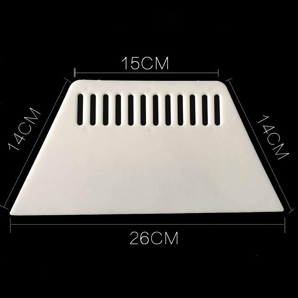 6 Pcs Plastic Film Scraper Tool For Car Window Tint Wall Sticker Removal Oil Paint Surface Use Indoor Outdoor White Hand Tool