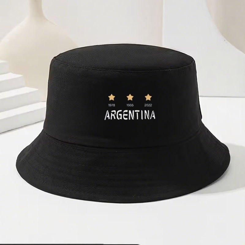 Retro Soccer Embroidered Denim Bucket Hat, Breathable Sun Protection Fisherman Cap For Outdoor Travel, Unisex