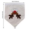 1PC Beige Christmas reindeer embroidered chair cover Christmas Home Decor Dinner Chair Xmas Cap Gifts Party Supplies