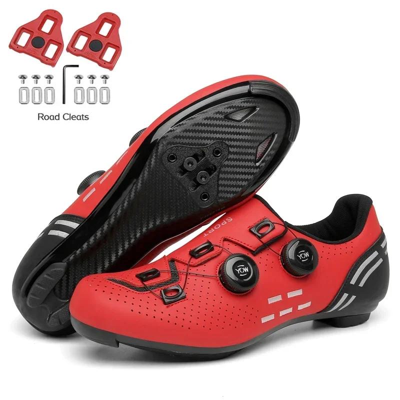Mountain Bike Shoes Mtb with Cleats Men Carbon Sports Speed Bike Shoes Women Mountain Racing Flat SPD Road Cycling Footwear