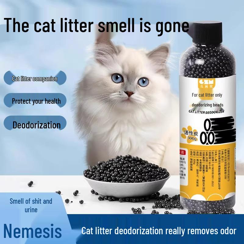 Cat Litter Odor Eliminating Beads with Activated Carbon