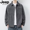 JEEP SPIRIT Men's Lapel Long-Sleeve Shirt