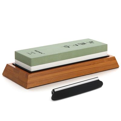 Pierre à aiguiser HEZHEN pour couteaux de cuisine, surface diamantée, outil d'affûtage avec guide d'angle