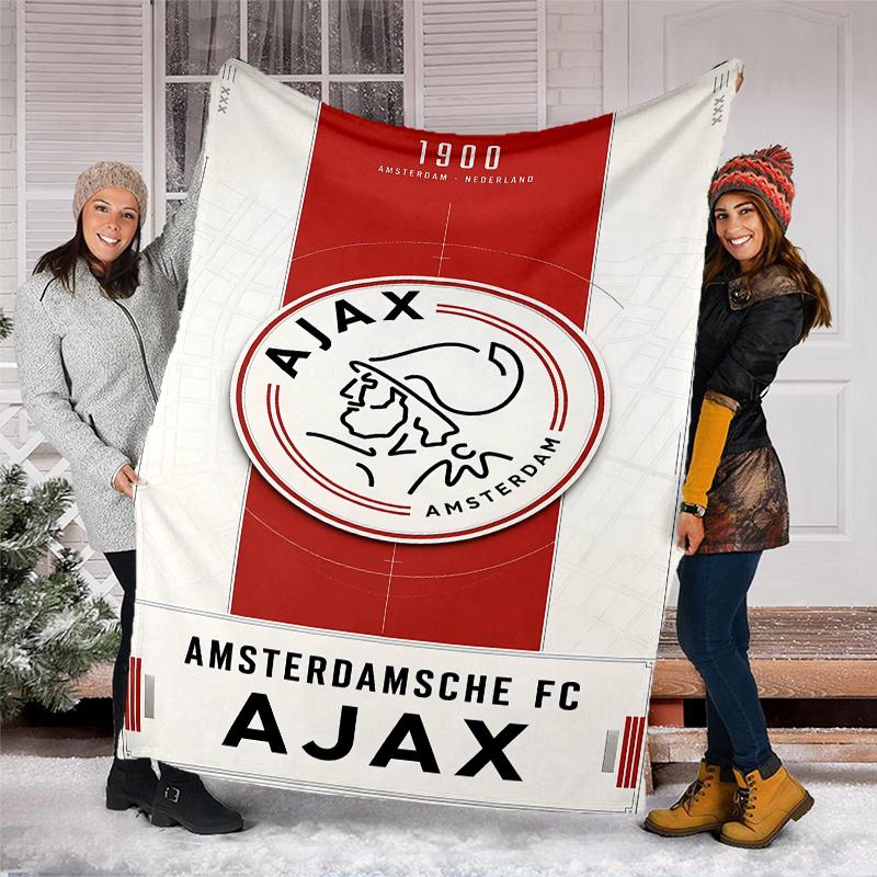 AFC Ajax printed throw blanket—soft,warm;versatile blanket for all seasons—perfect as &air-conditioning throw,nap blanket