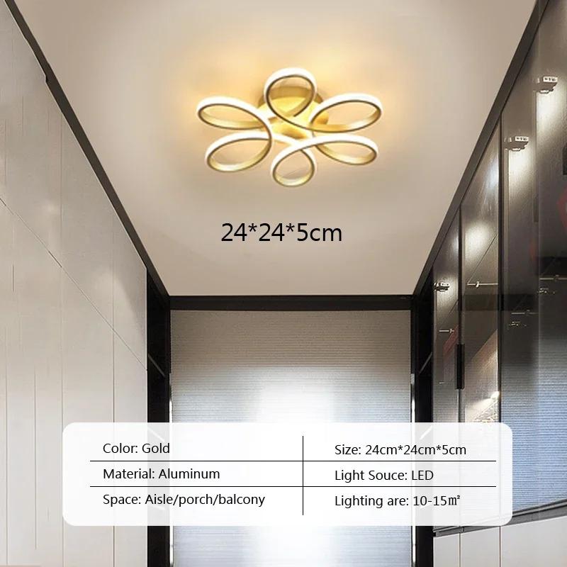 Modern Aisle Light LED Ceiling Lamp For Corridor Stairs Entrance Square Kitchen Minimalist Style Lights Indoor Lighting Fixtures