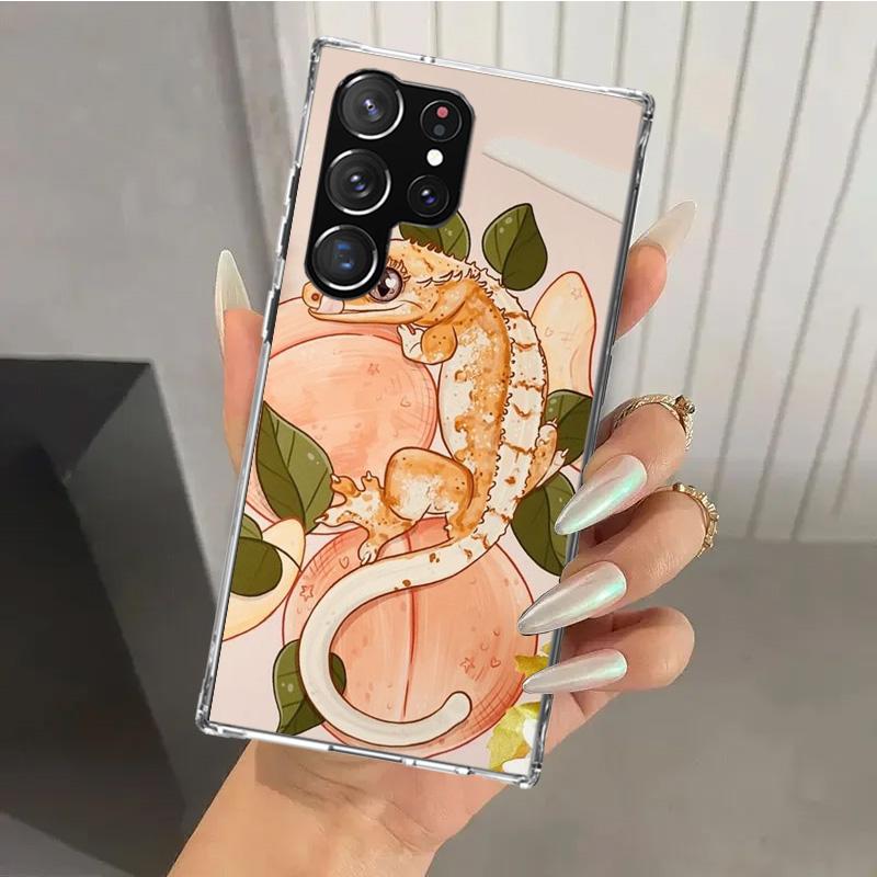 Lizards Geckos Phone Case for Samsung Galaxy S26 S24 S23 Ultra S25 Edge S22 S21 Plus S20 FE + Soft Print Shell Funda Galaxy S25