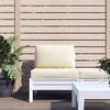 VidaXL Set of 2 Pallet Cushions, Waterproof Seat Pad, Garden Cushion, Outdoor Decoration Terrace, White 361756
