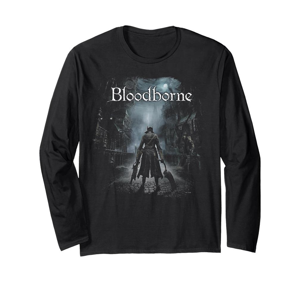PlayStation Bloodborne The Hunter Standing Eerie Stone Road Long Sleeve T-Shirt