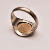 Handcrafted Vintage Thunderbird Seal Ring Men Women Adjustable Open Band Geometric Animal Motif Plated Jewelry