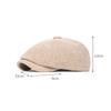 Autumn Winter Warm Beret British Newsboy Cap Retro Octagonal Cap Men's Forward Cap Painter's Cap