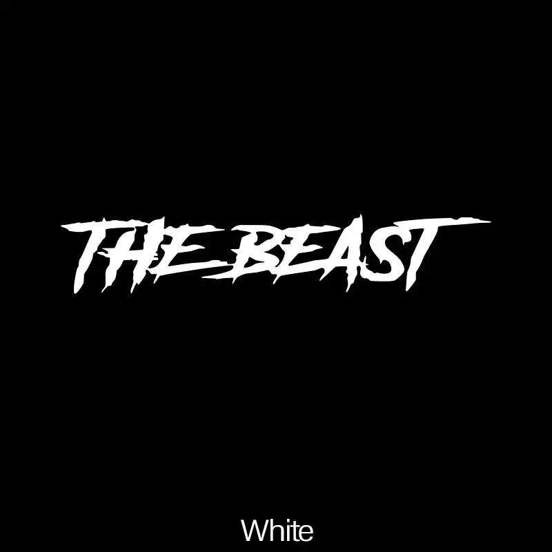 

THE BEAST Stickers, For Car,Automobile,Motorbike,Trucks,Windows,Bumper,Waterproof Vinyl Decal S белый