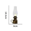 Dekorativer Retro-Kerzenhalter Kerzenständer Lampe mit Knopfzellen-Batterie Tischleuchte Öllampe