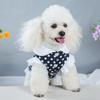 Summer Dog JUEothes Cotton Princess Dress For Small Female Dogs Dot Pattern Pet Dress Teddy Dog Summer Outfit