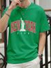 The Statue Representing New York Man Tee Shirts ONeck Summer New Short Sleeve Fashion Cotton Streetwear Loose Casual TShirt