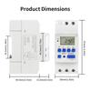 TNCE 220V Timer Switch THC15A mini size 7-day programmable time controller digital Full Automatic Control module Breaker for3