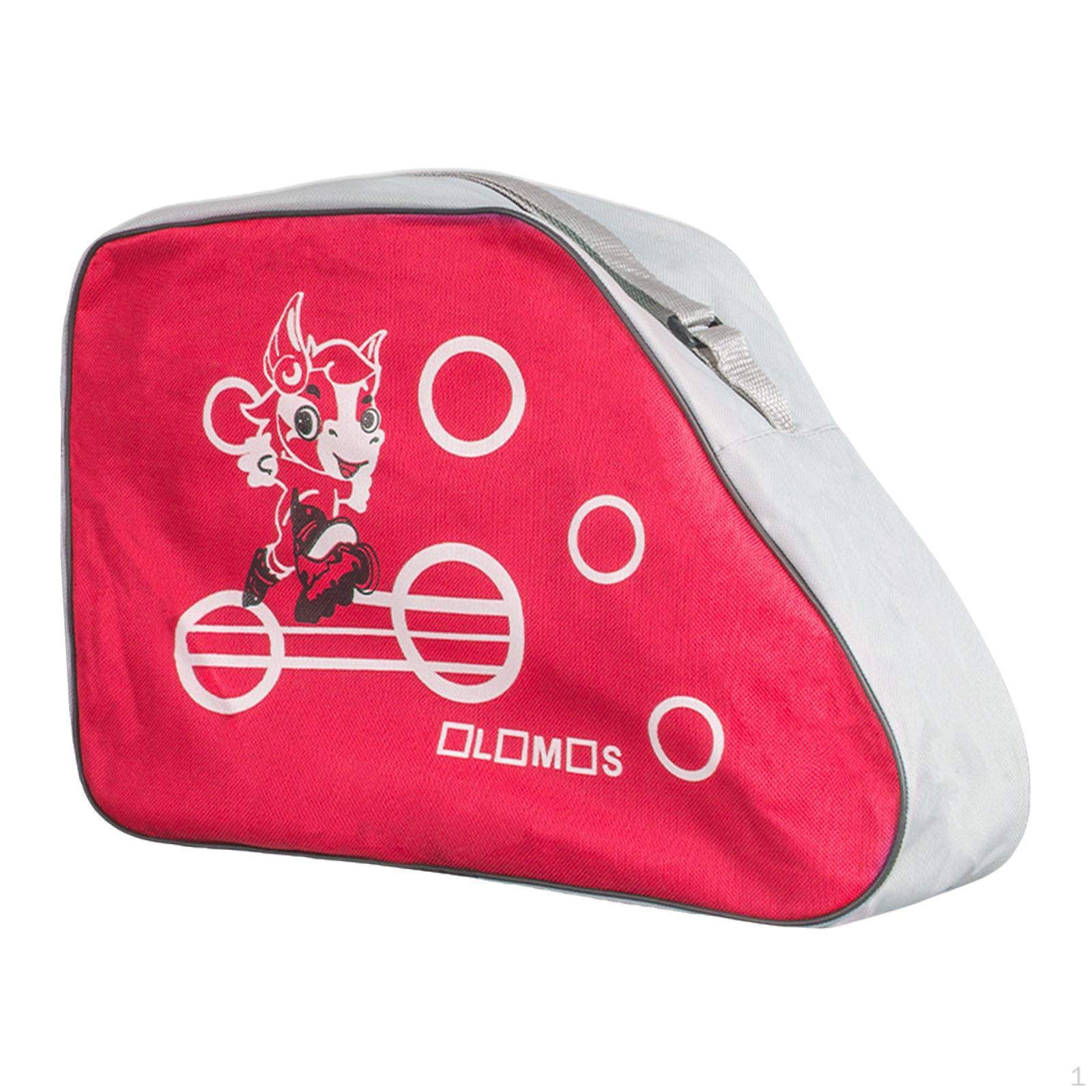 

Сумка-переноска для роликовых коньков с регулируемым плечевым ремнем для детей красный