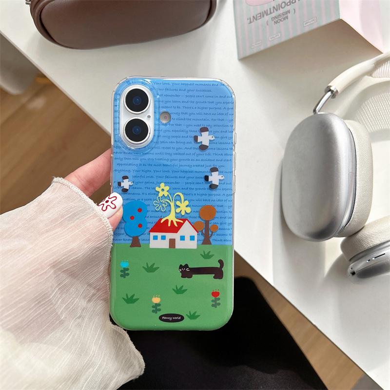 

Синее небо Такса Скворечник Чехол для iPhone 17/16 Pro Max/15/14 для женщин iPhone 16