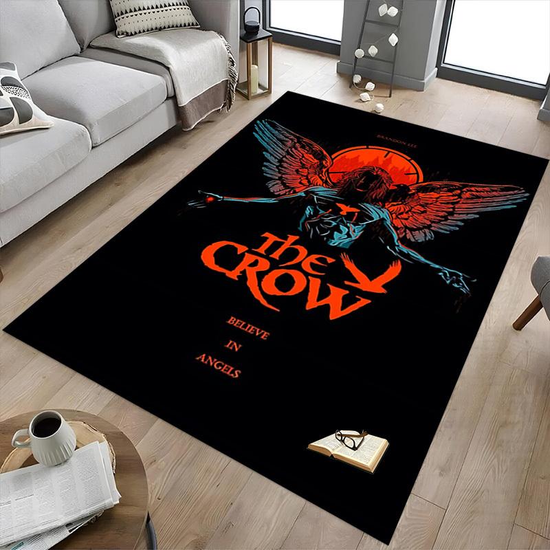 1pc The Crow Carpet, Office Rug Outdoor Mat Home Decor Area Carpet Festival