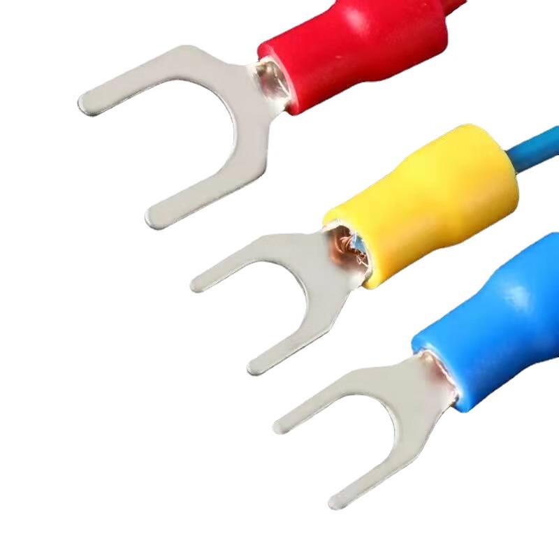 Haisidick HKT-109 SV Series Pre-Insulated Fork Terminals with Crimping Pliers