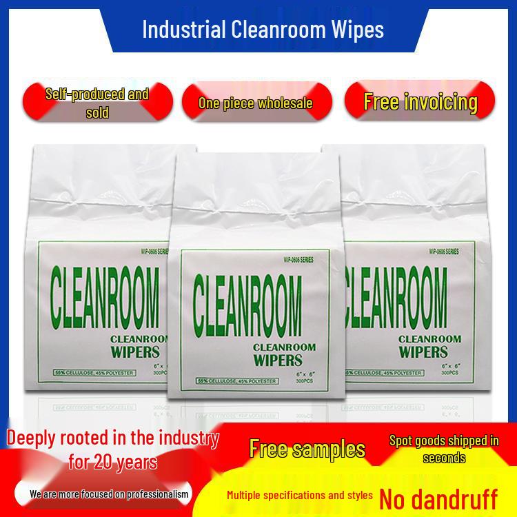 

Anti-Static Dust-Free Industrial Wiping Paper, White Non-Woven, Oil-Absorbing for Lab and Film Applications Dust-free paper sample 6 inch (5 pieces)