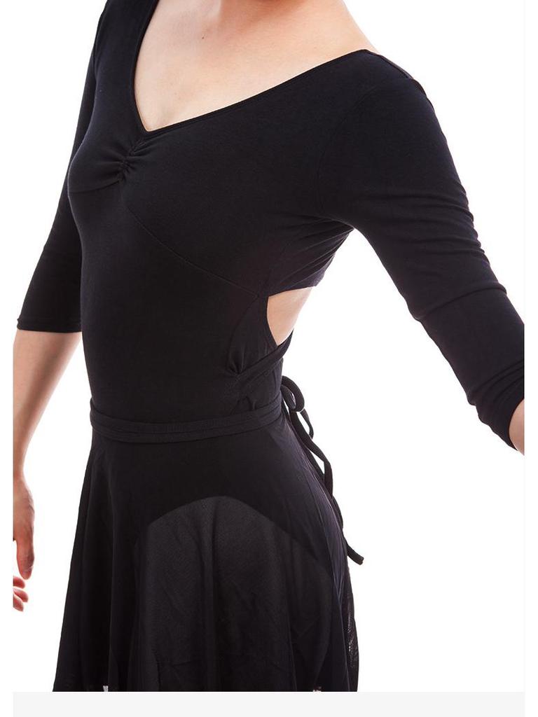 Damski bezrękawnik baletowy z krzyżującymi się plecami