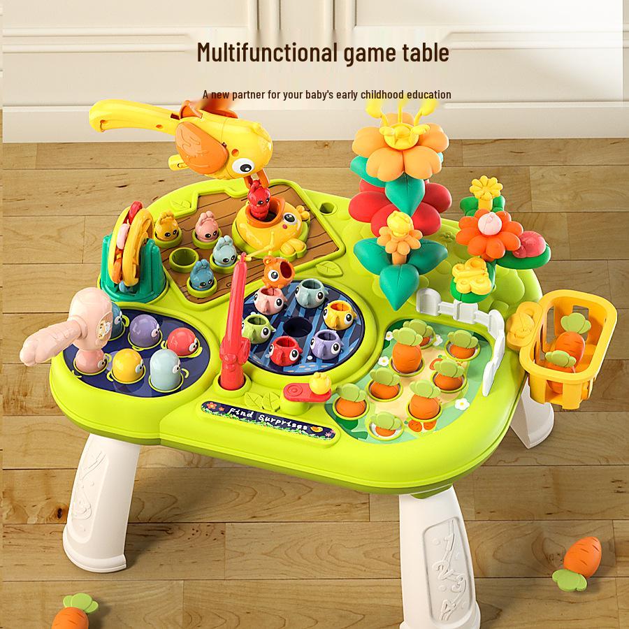 Farm Paradise Multi-Function Game Table: Early Education & Parent-Child Interaction Toy