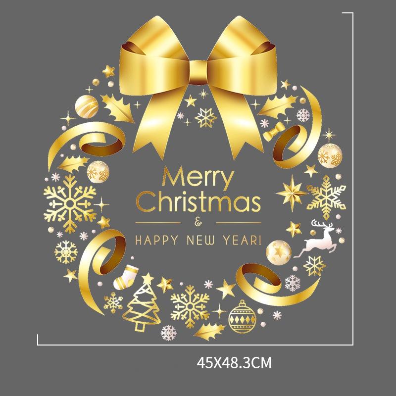 Christmas Tree Window Clings Stickers For Glass Christmas Supplies Decals Home Decorations Holiday Party Christmas Decoration