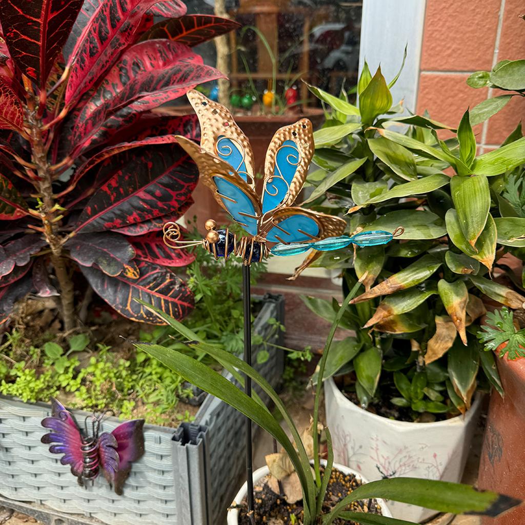 Colorful Butterfly Garden Decor Stakes Waterproof 3D Garden Ornaments Outdoor Decorations for Patio Lawn Decorations