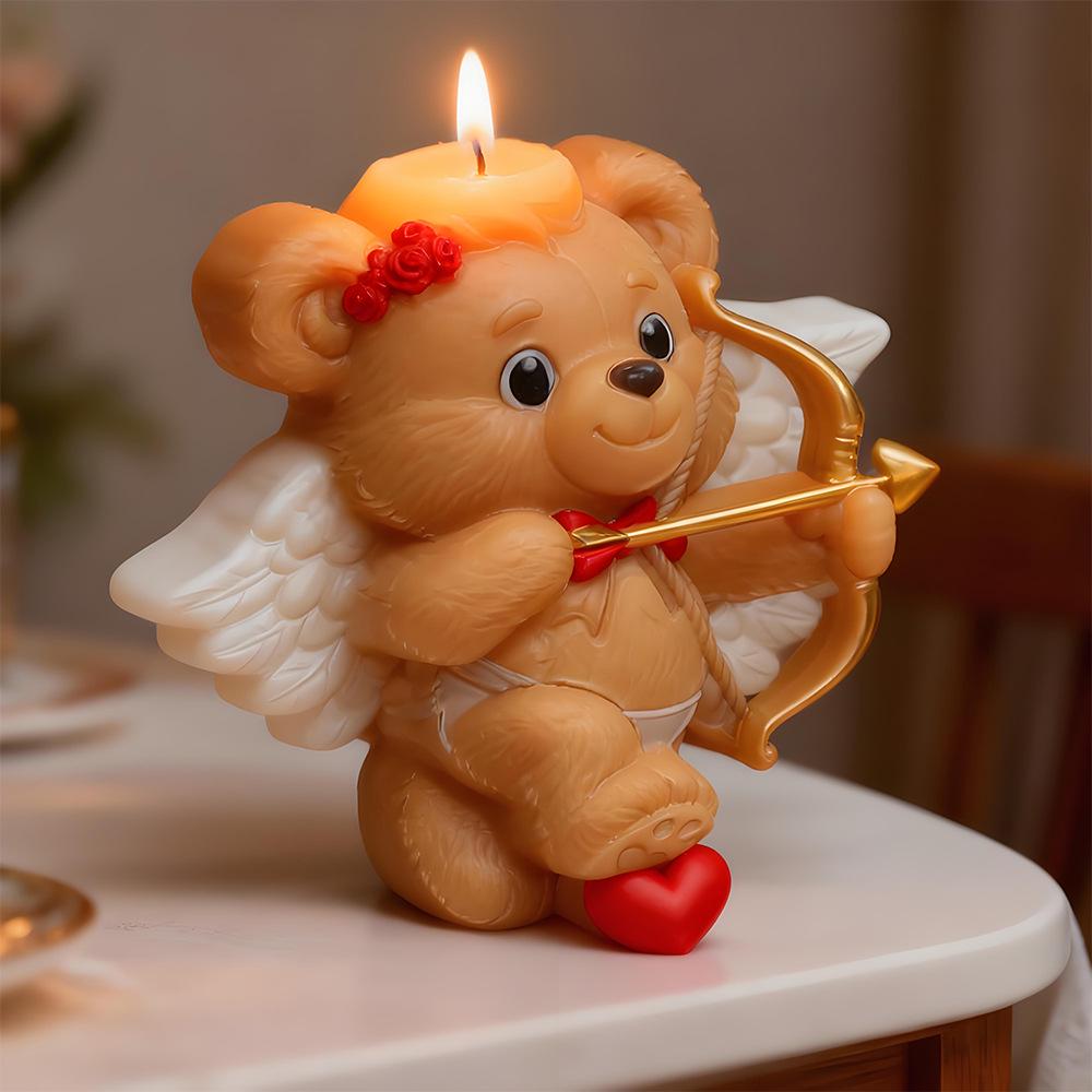 Cartoon Bear Silicone Mold for DIY Air Fresheners, Plaster, and Chocolate Cake