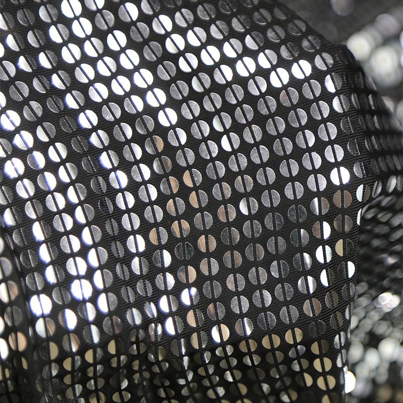 Shiny Reflective Sequin Fabric Sequins Laser Dazzle Fabric Wedding Party Dress Stage Performance Clothing Background Cloth