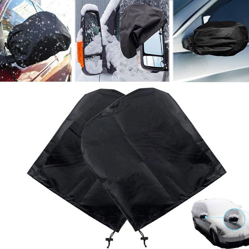 Oxford Cloth Car Side Mirror Snow Covers Waterproof Prevent Ice Frost Freezing Side Mirror Crotective Cover Anti-Theft