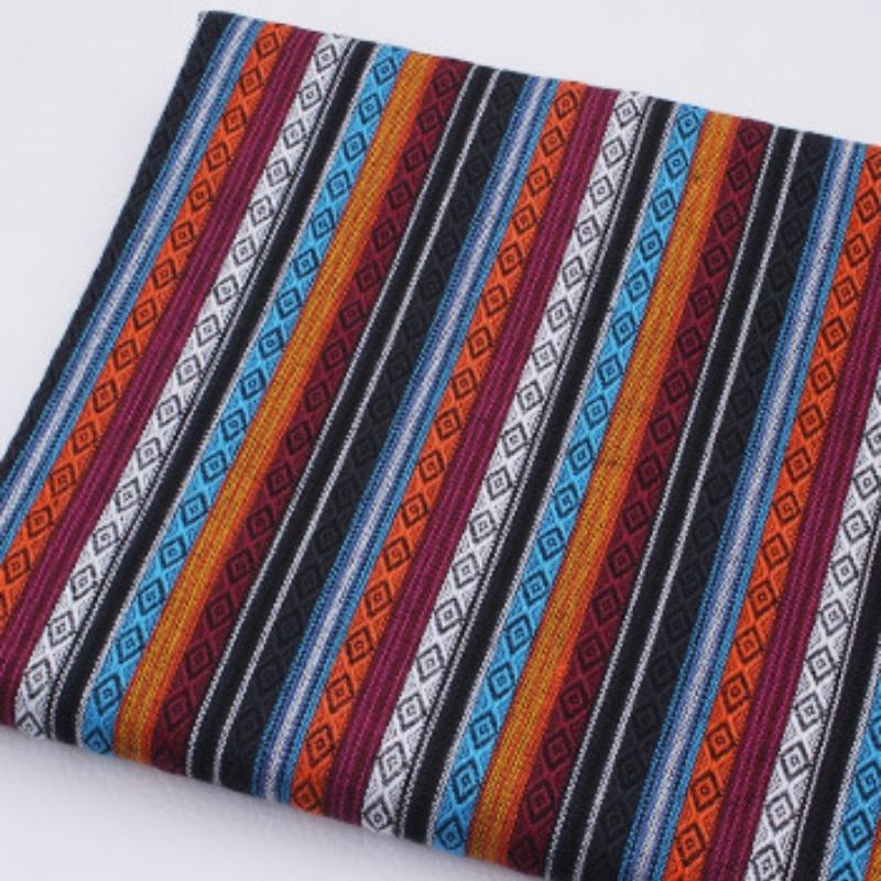 100x148cm Linen Fabric Thicken Ethnic Fabric Printed Canvas Cloth Diy Handmade Sewing Patchwork Decoration 100% Polyester