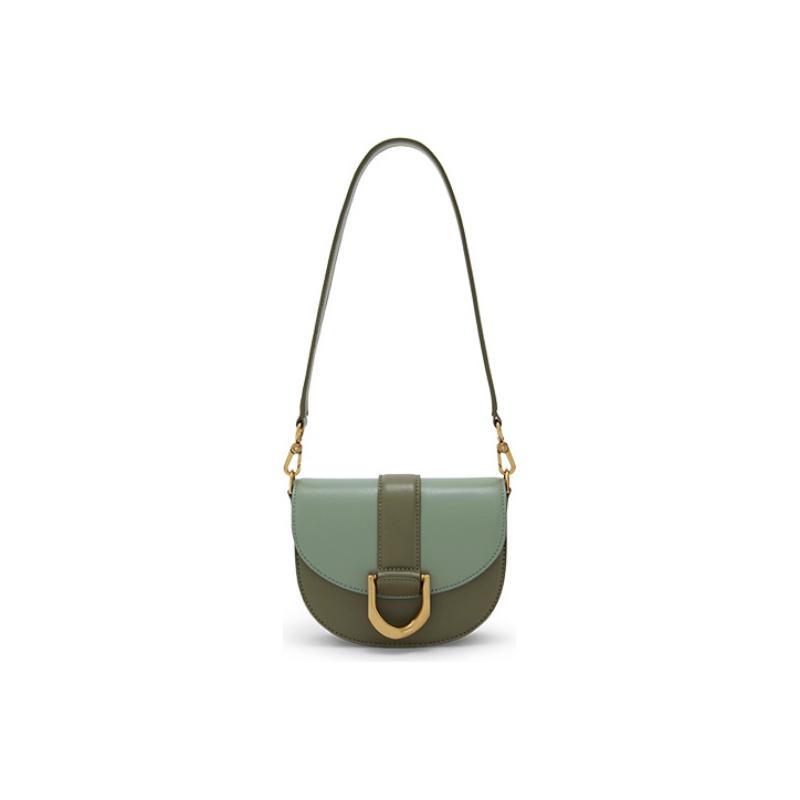 Charles & Keith Gabine Versatile PU Leather Saddle Bag Small CK Shoulder Bag Women Bags Brown CK2-80781629-2
