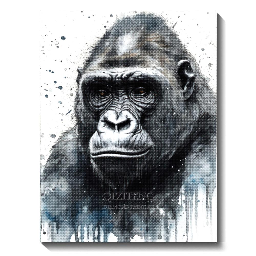 Black and White Animal Diamond Art Painting Dog 5D Full Diamond Mosaic Embroidery Cross Stitch Set Home Decoration Diy