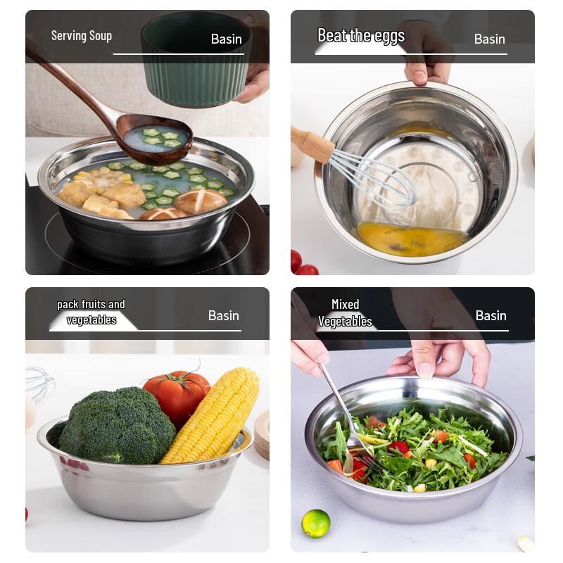 Stainless Steel Thickened Soup Pot Set